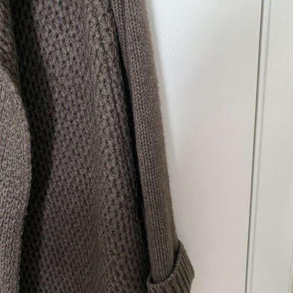 VINCE Size S Gray Honeycomb Yak Wool Sweater Cardigan Jacket MSRP $485 - Picture 7 of 12